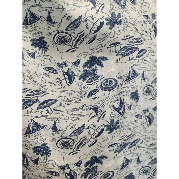 Columbia Men's Hawaiian Sailboat Beach Umbrella Short Sleeve Shirt Sz Small - Picture 5 of 8